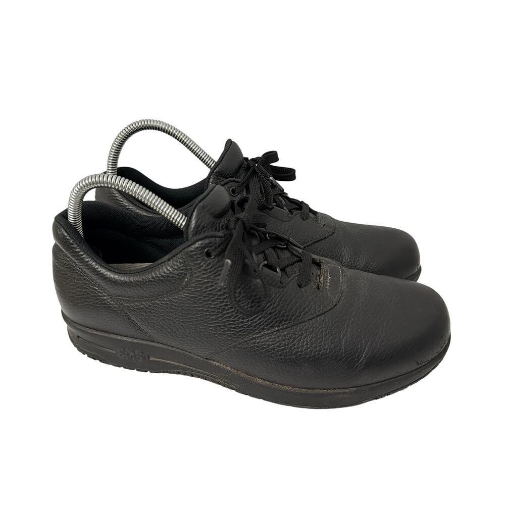 SAS Shoes Womens Size 9.5 N Liberty Comfort Slip Resistant Lace Up Black Leather